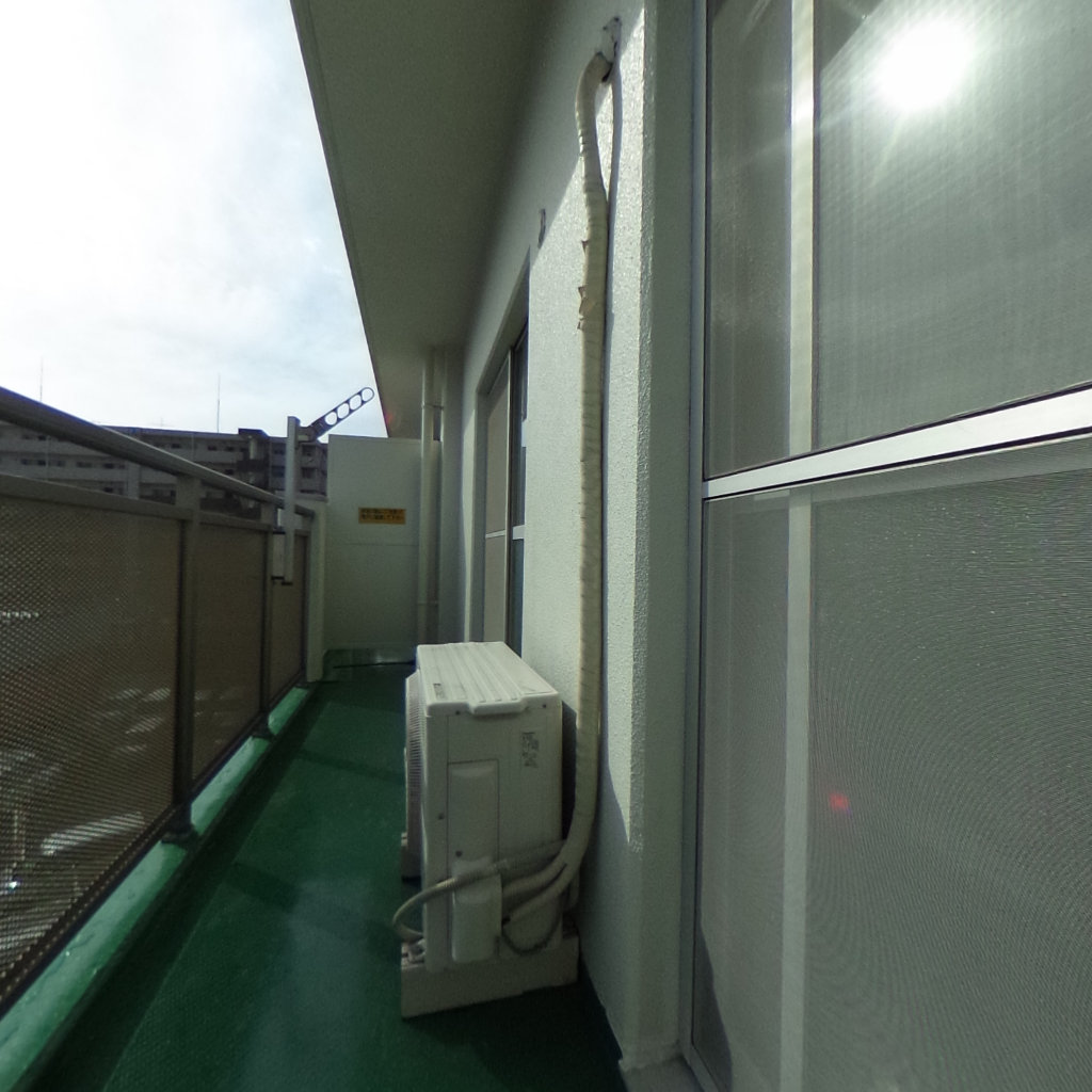 写真:ハイツ広白石のベランダ